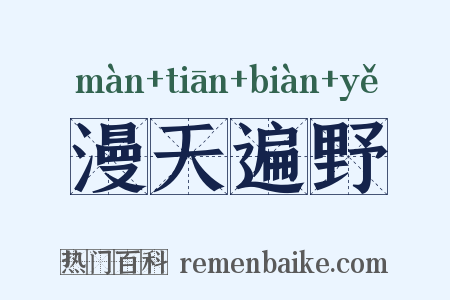 漫天遍野是什么意思的图片